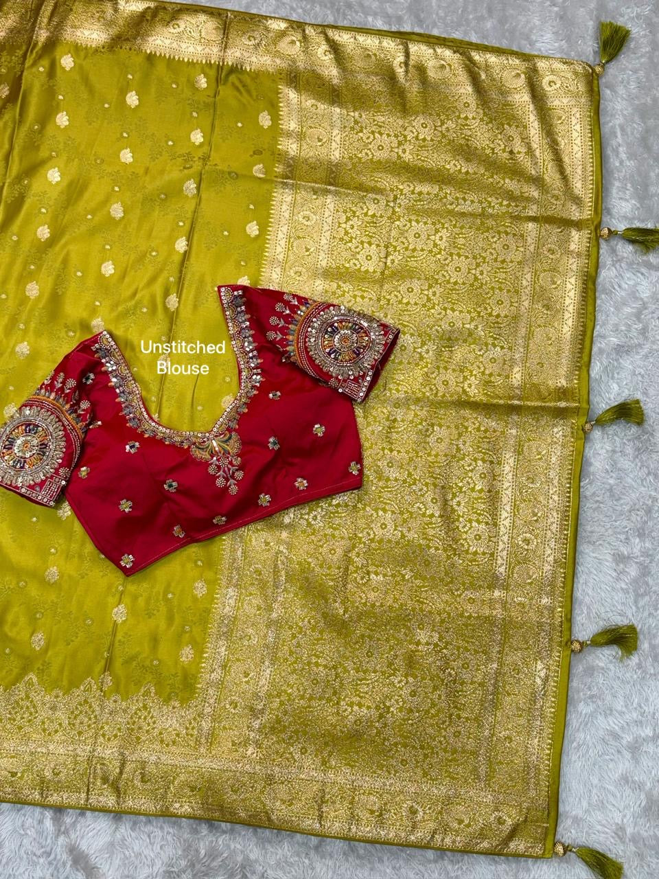 Banarasi satin silk saree