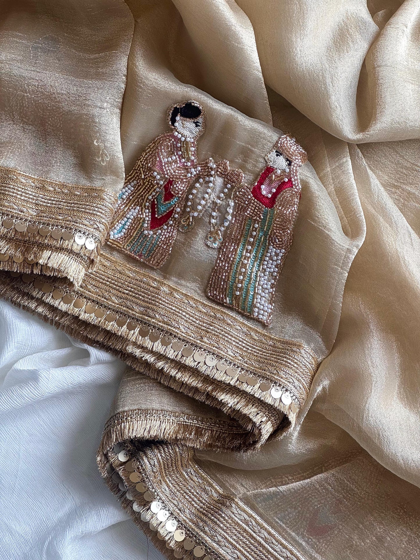 Pure soft Banarasi tissue silk saree