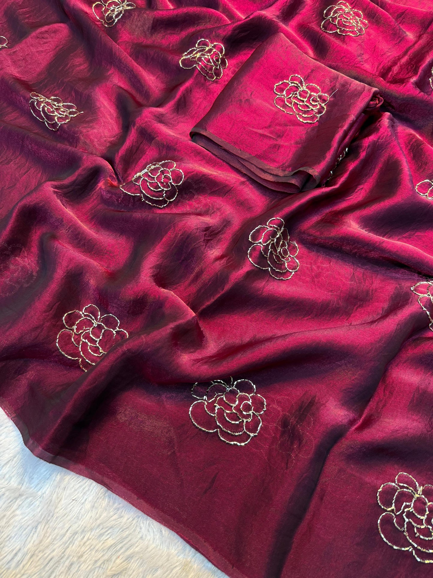 Space silk saree