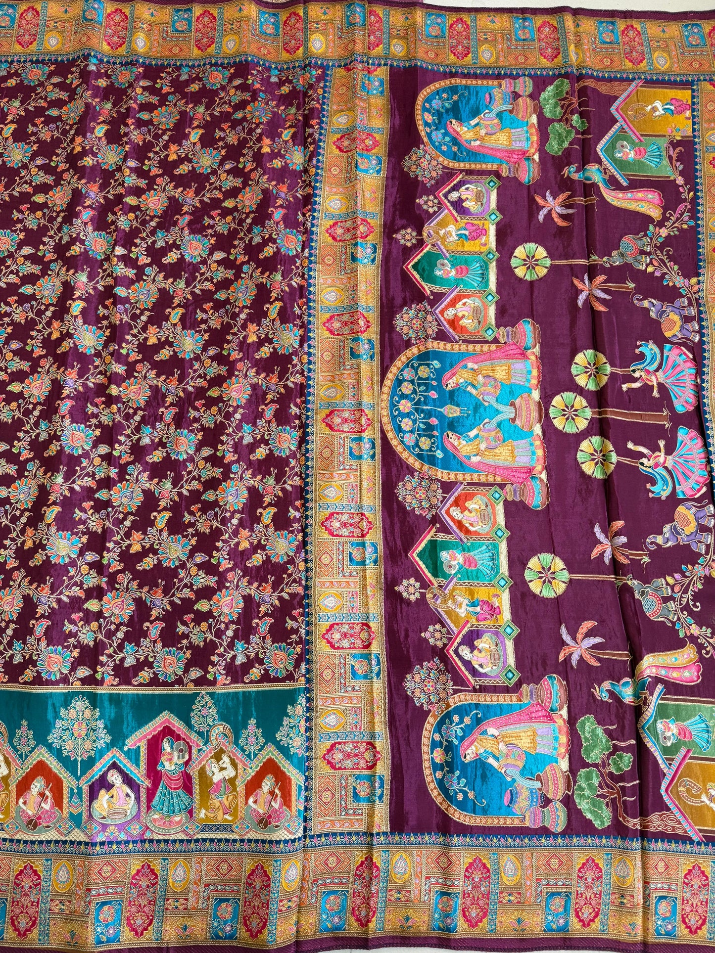 Pure viscose silk saree
