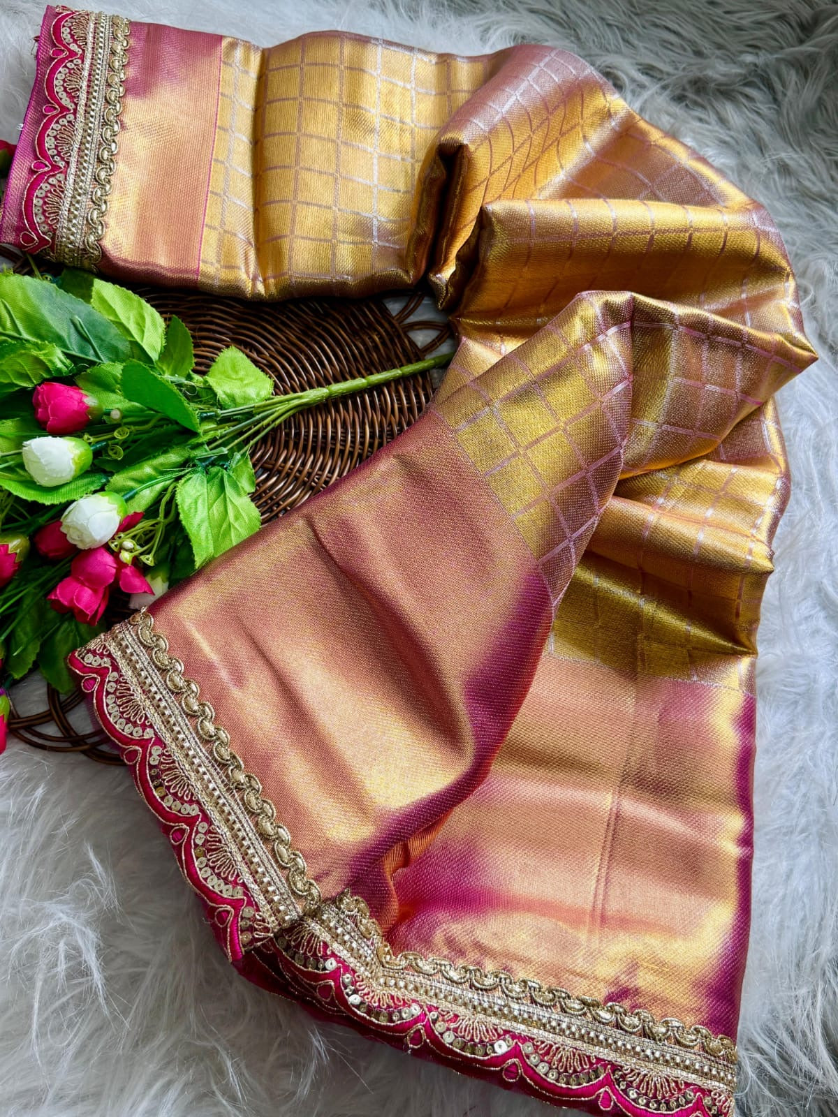 Tissue silk saree