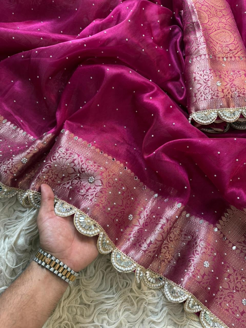 Banarasi tissue saree