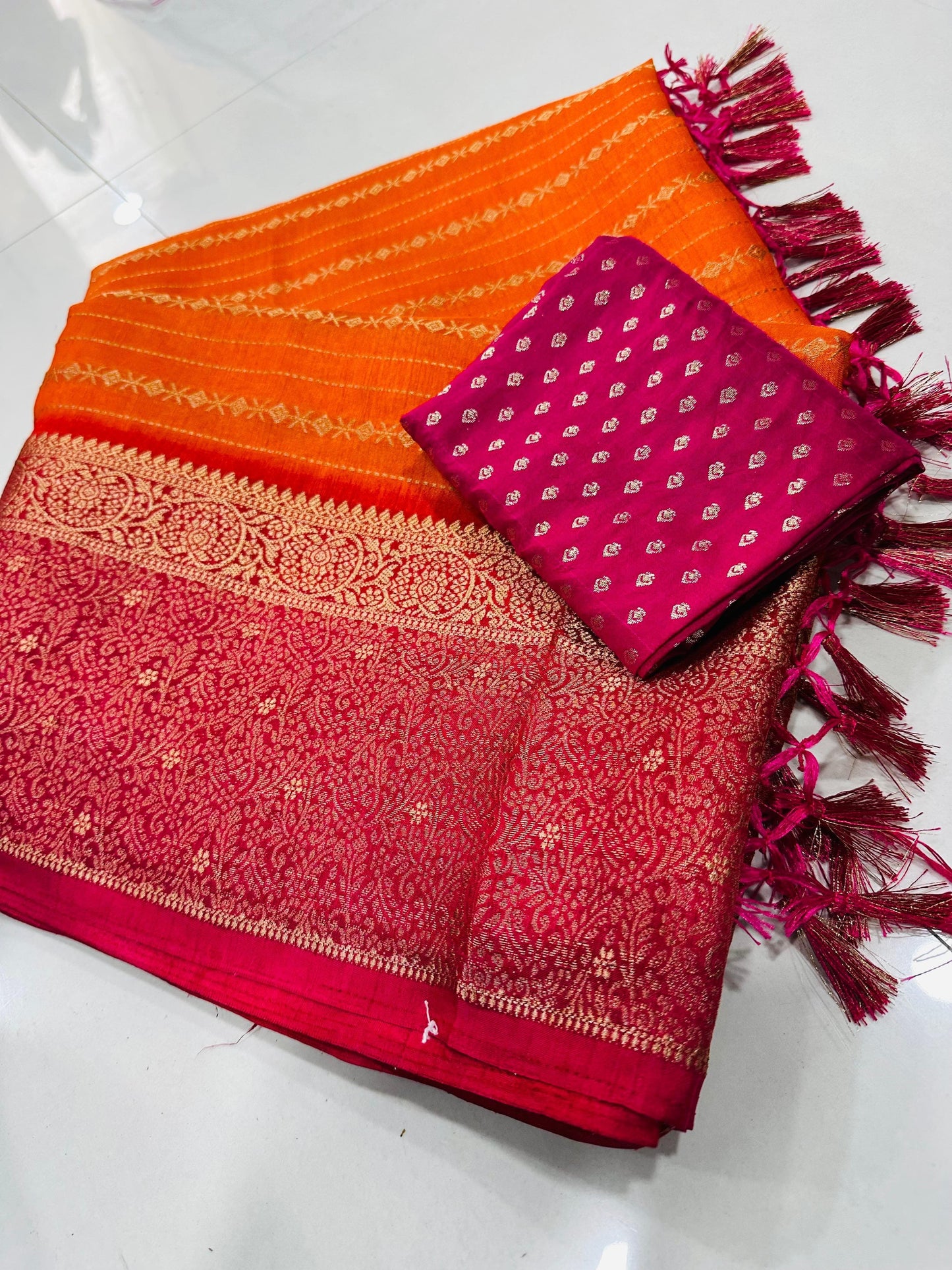 Semi dola saree