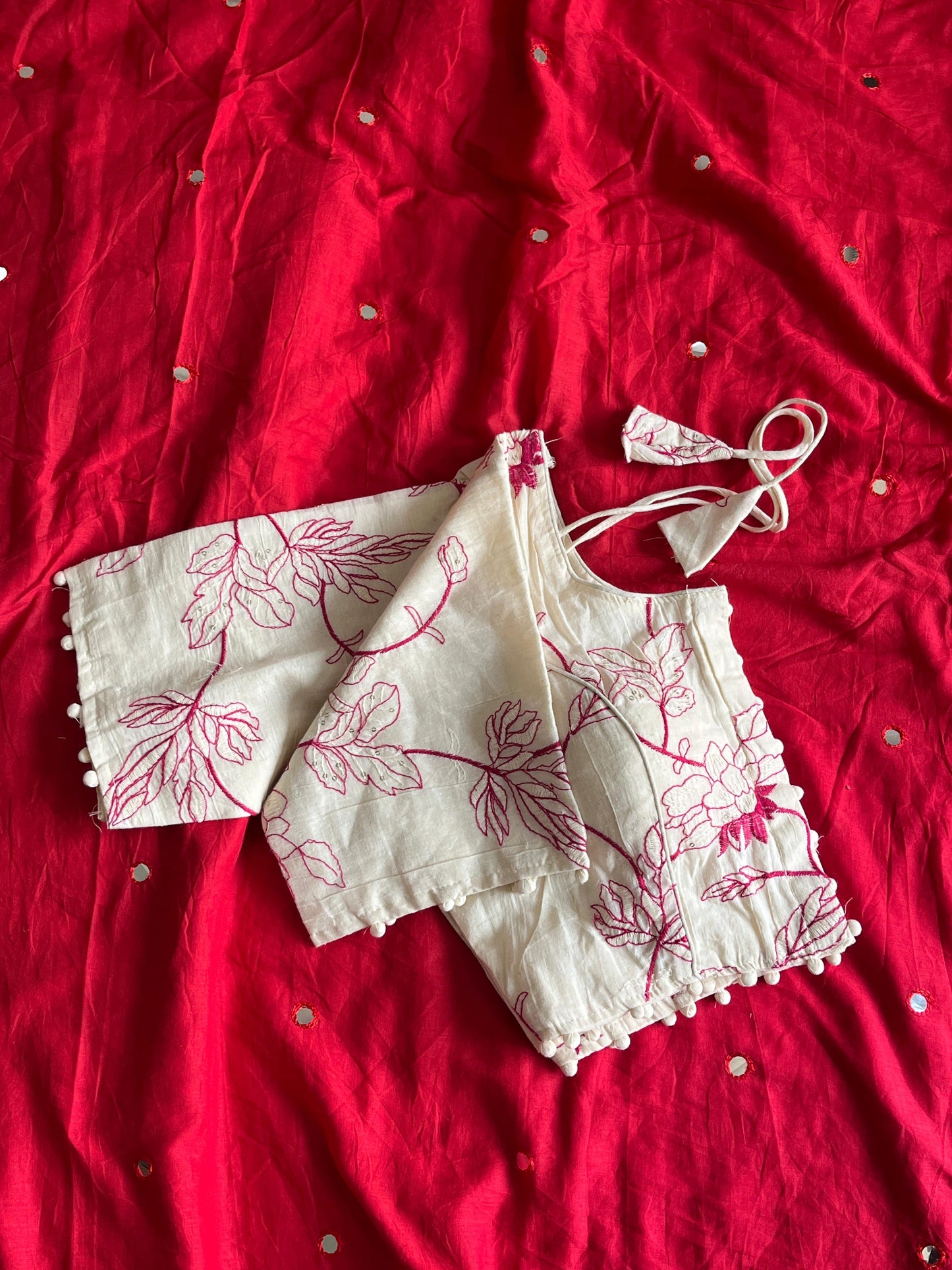Mulmul cotton saree