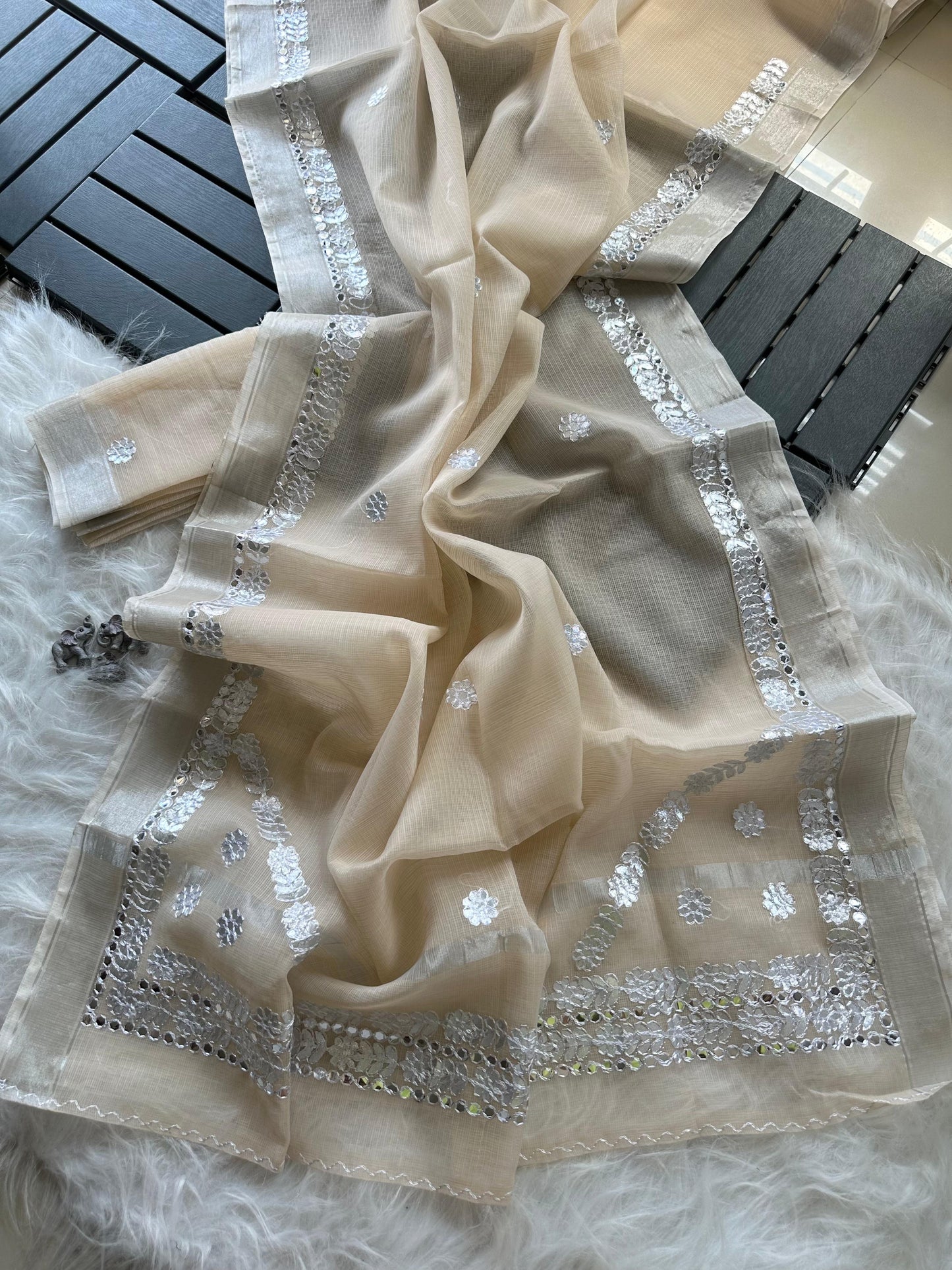 Kota doriya gota work design saree