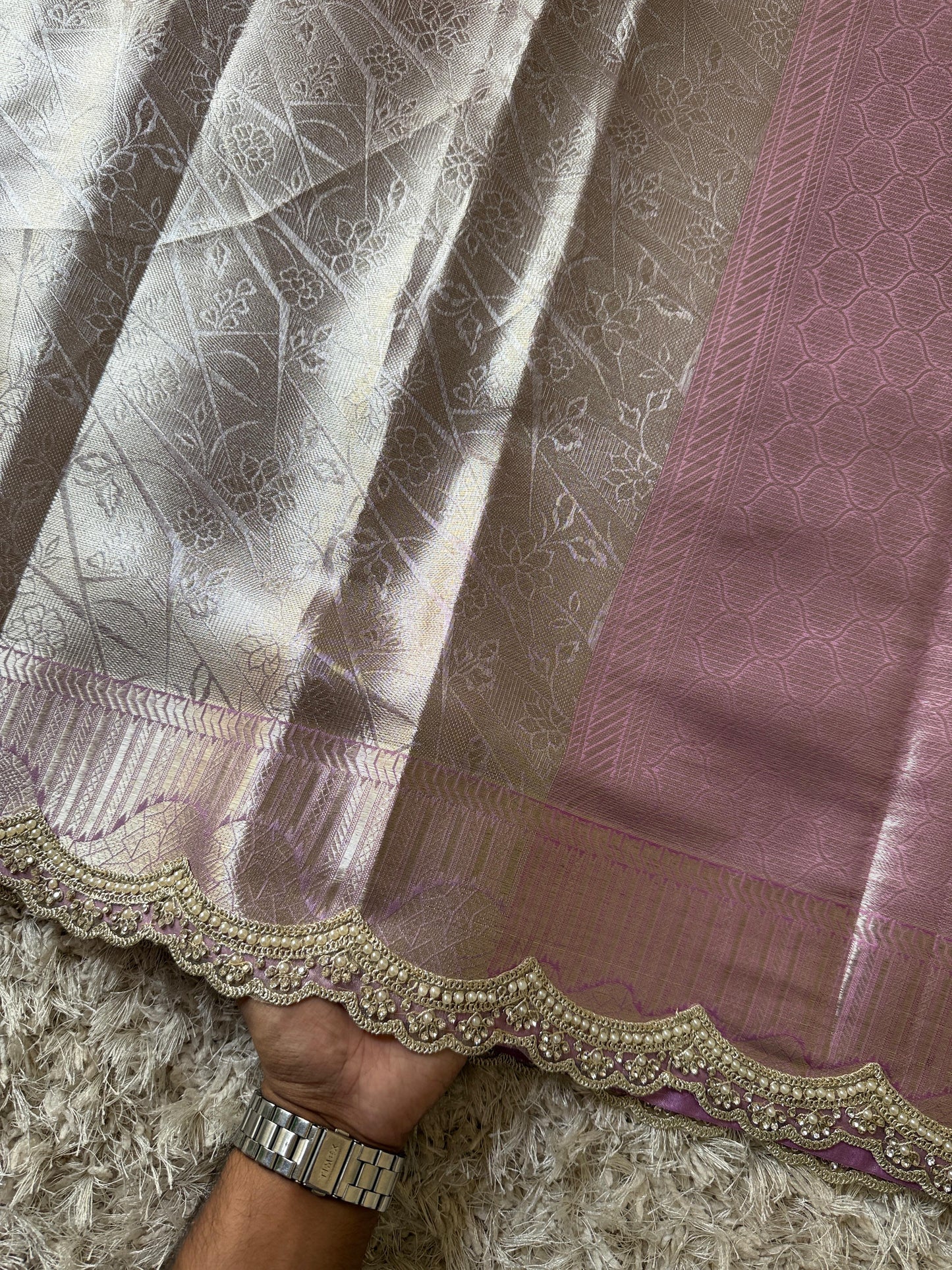Kanjivaram bridal Waskat Banarasi Silk Saree