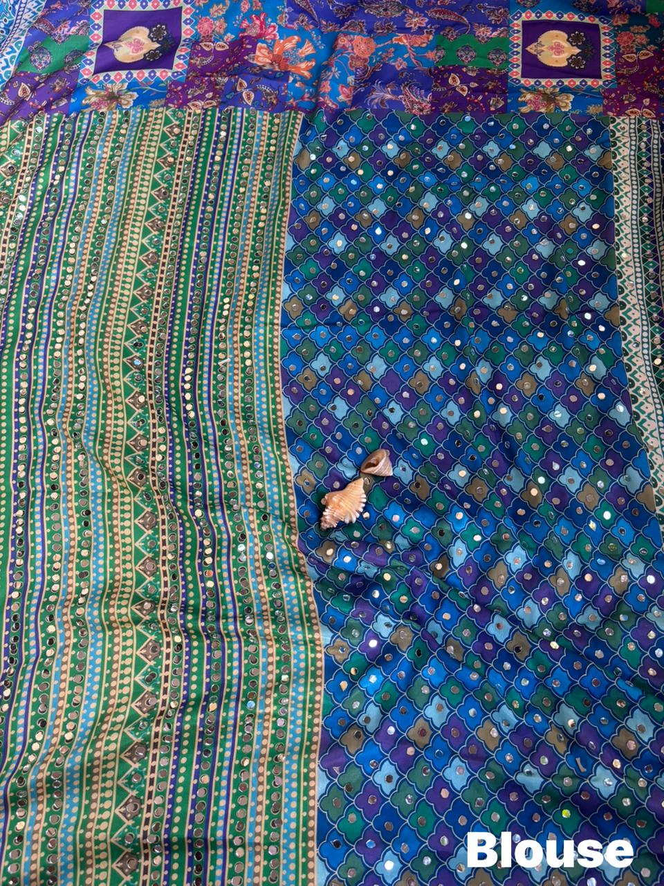 Soft Chinnon with beautiful print