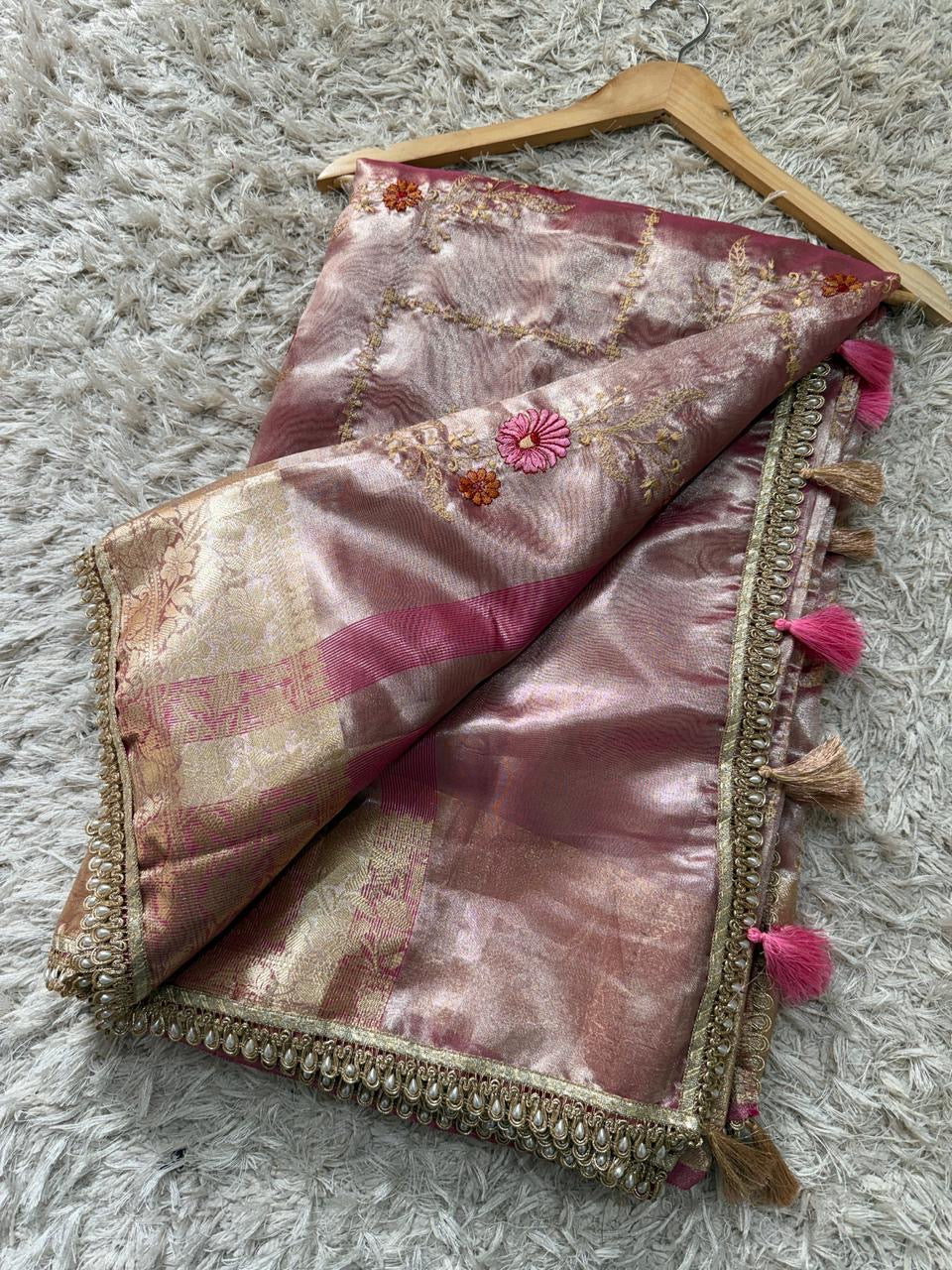 Banarasi Glass Tissue Soft Saree