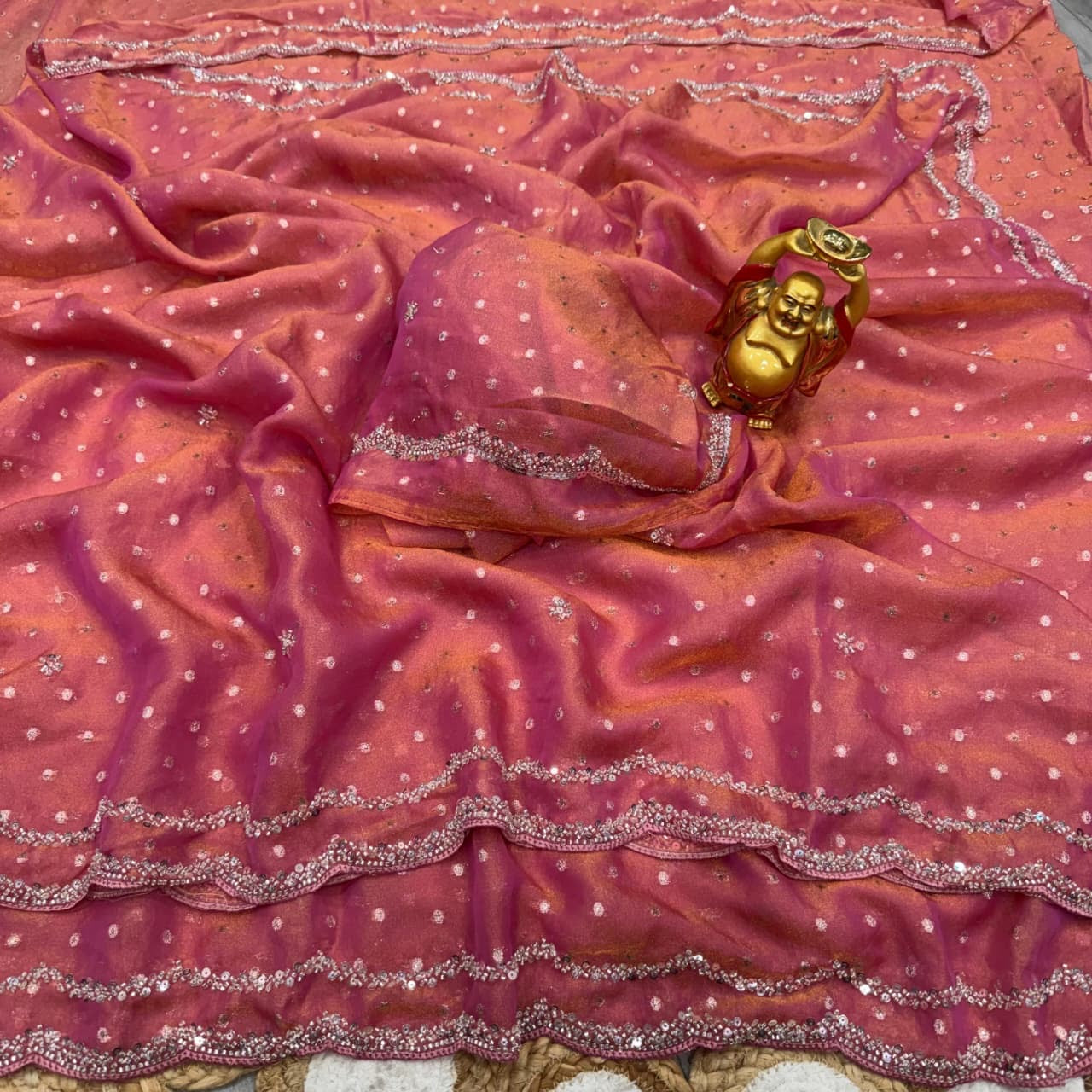Space silk saree