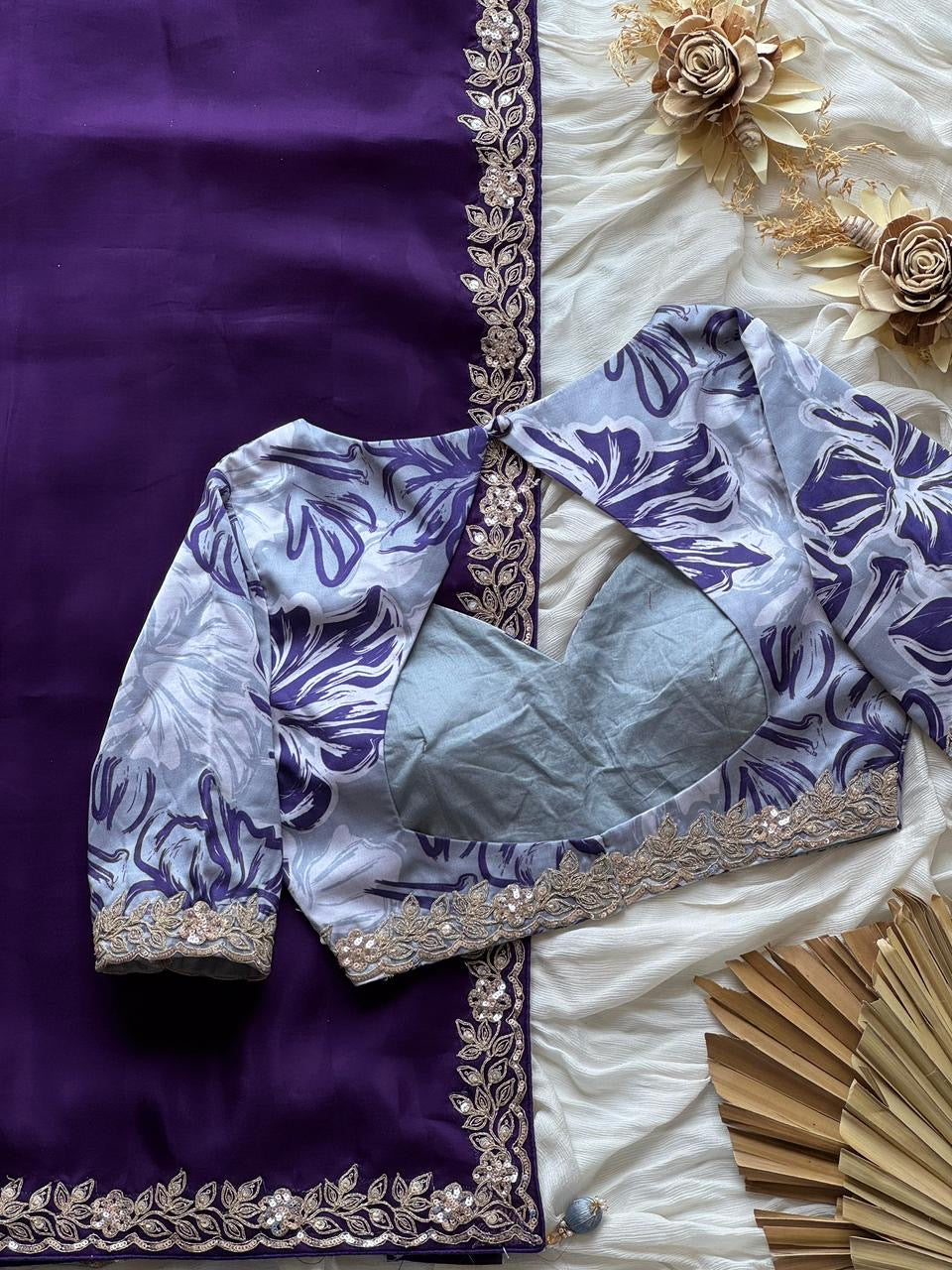 Premium tabi silk saree with coding work