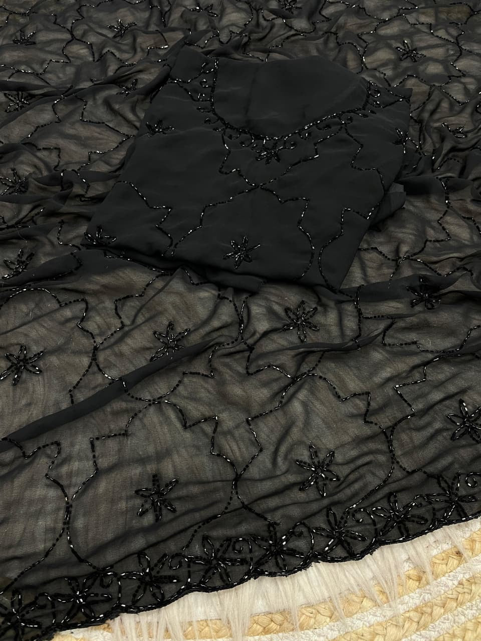 Faux Georgette saree