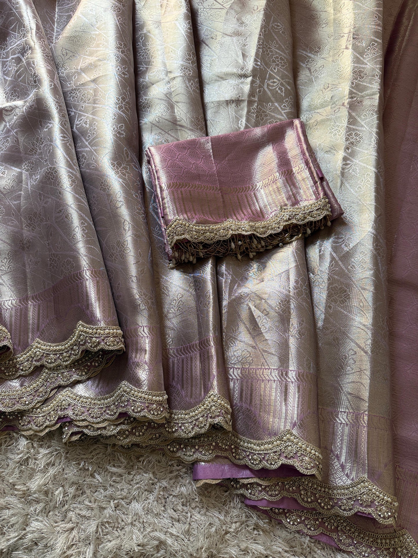 Kanjivaram bridal Waskat Banarasi Silk Saree