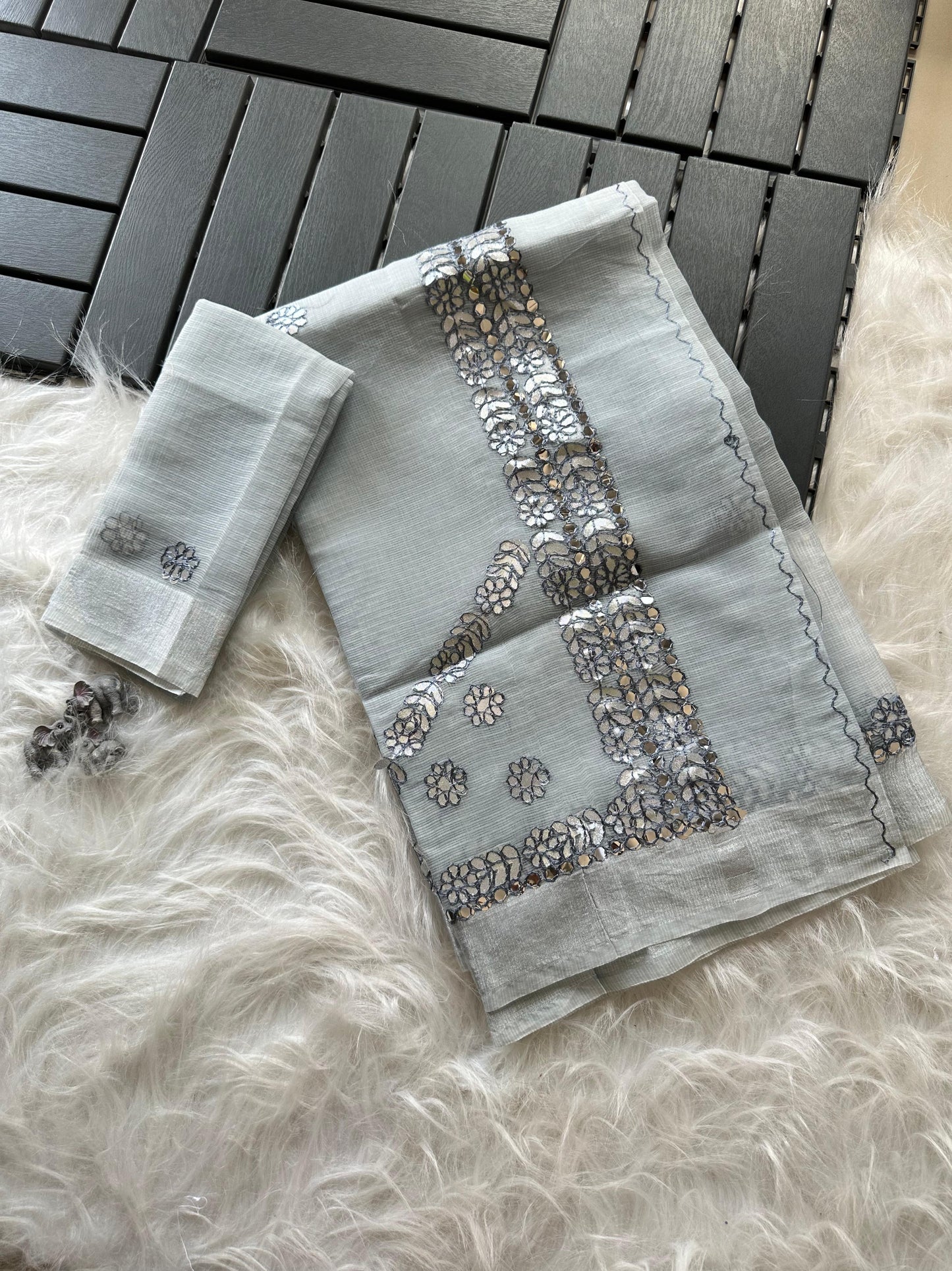 Kota doriya gota work design saree