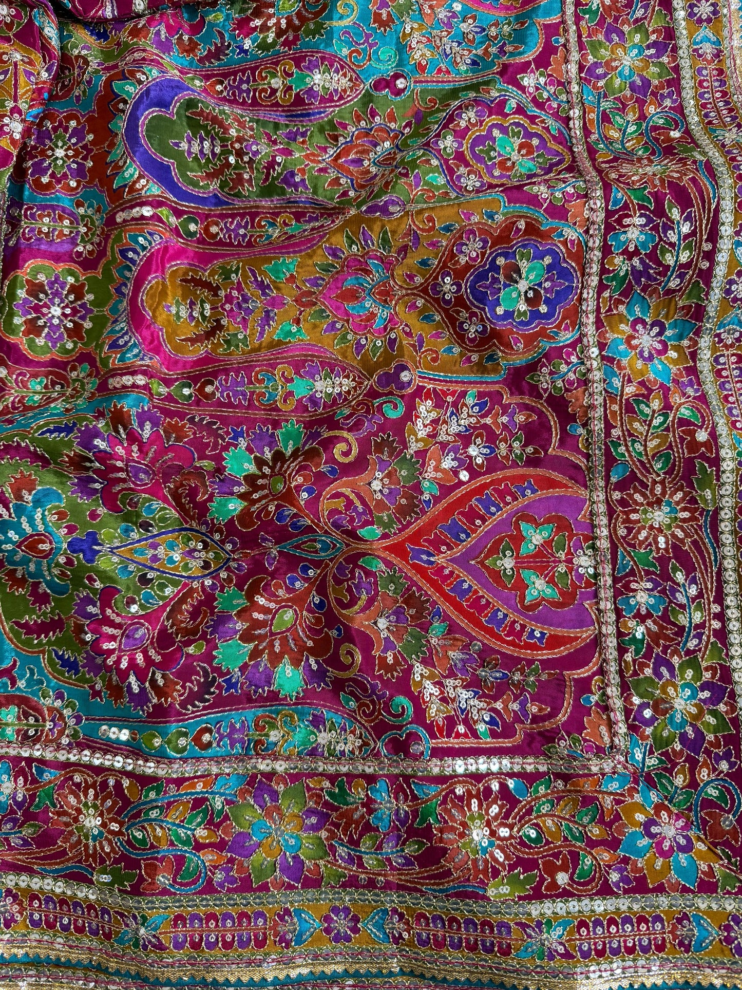 Pure Viscose Saree With Multi Colored