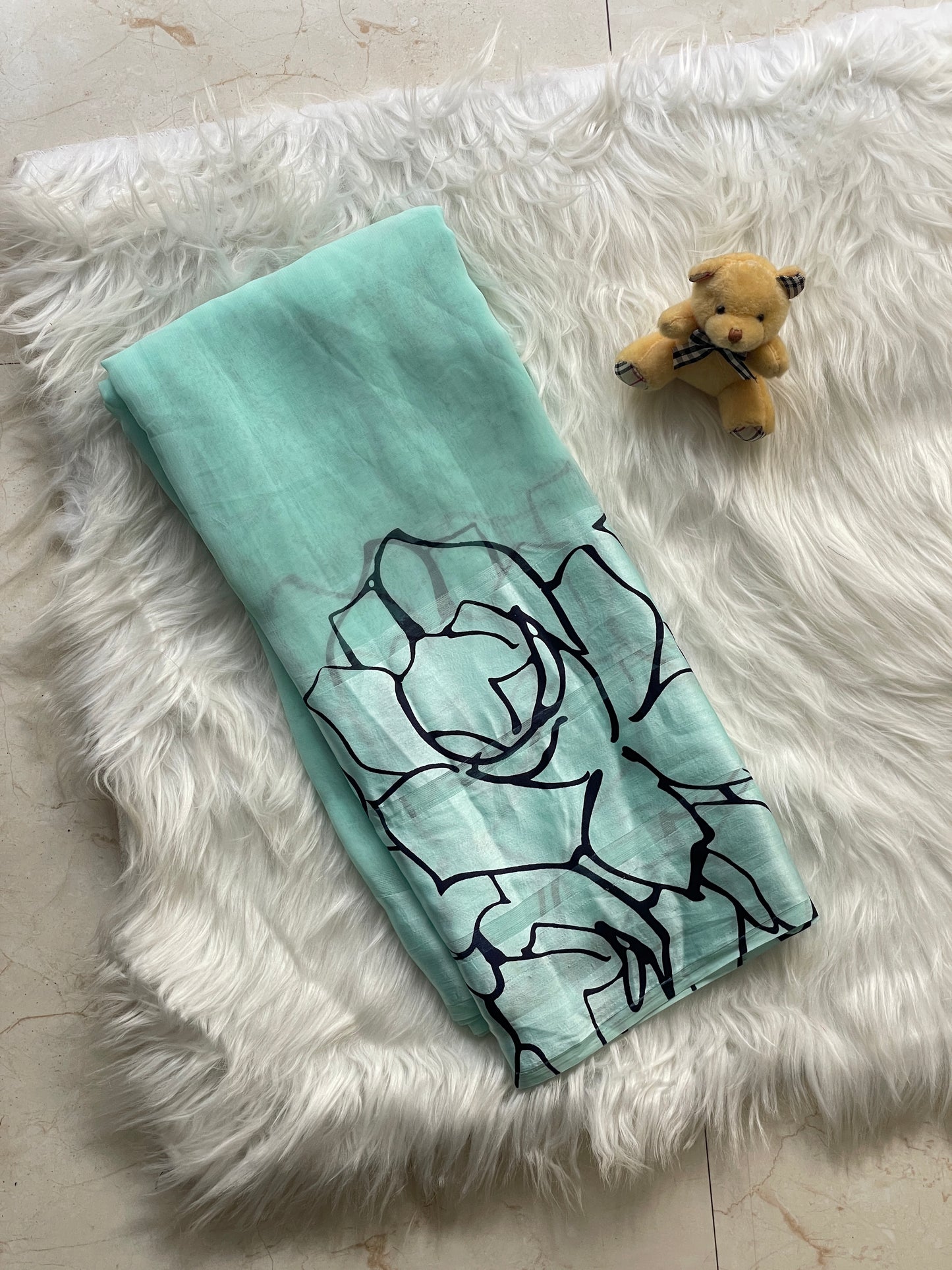 Weightless satin saree