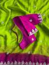 Crunchy silk saree
