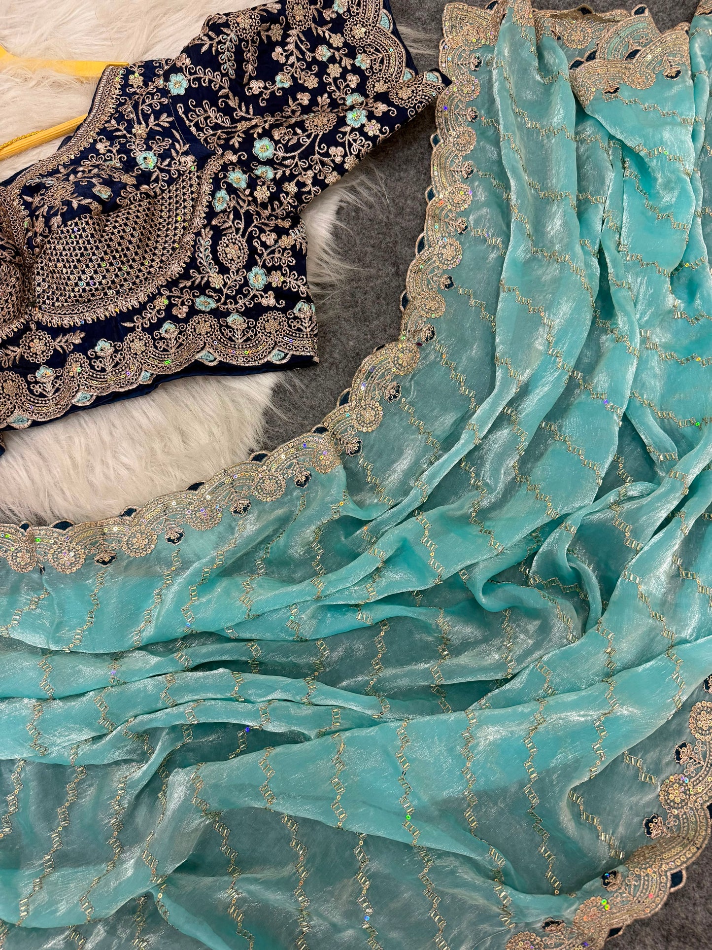 Space silk saree