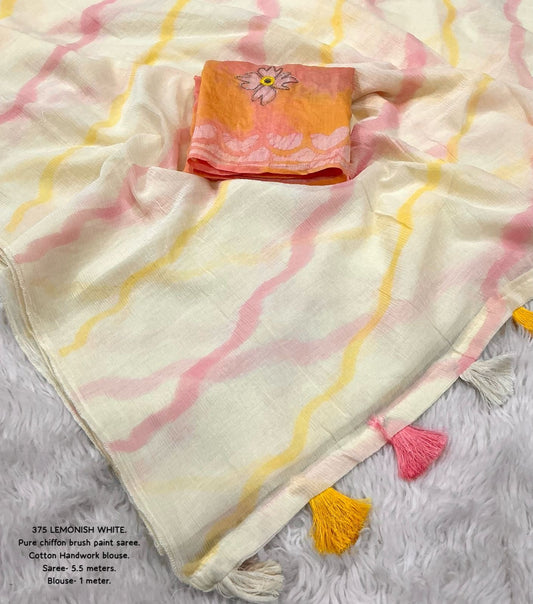 Pure chiffon saree