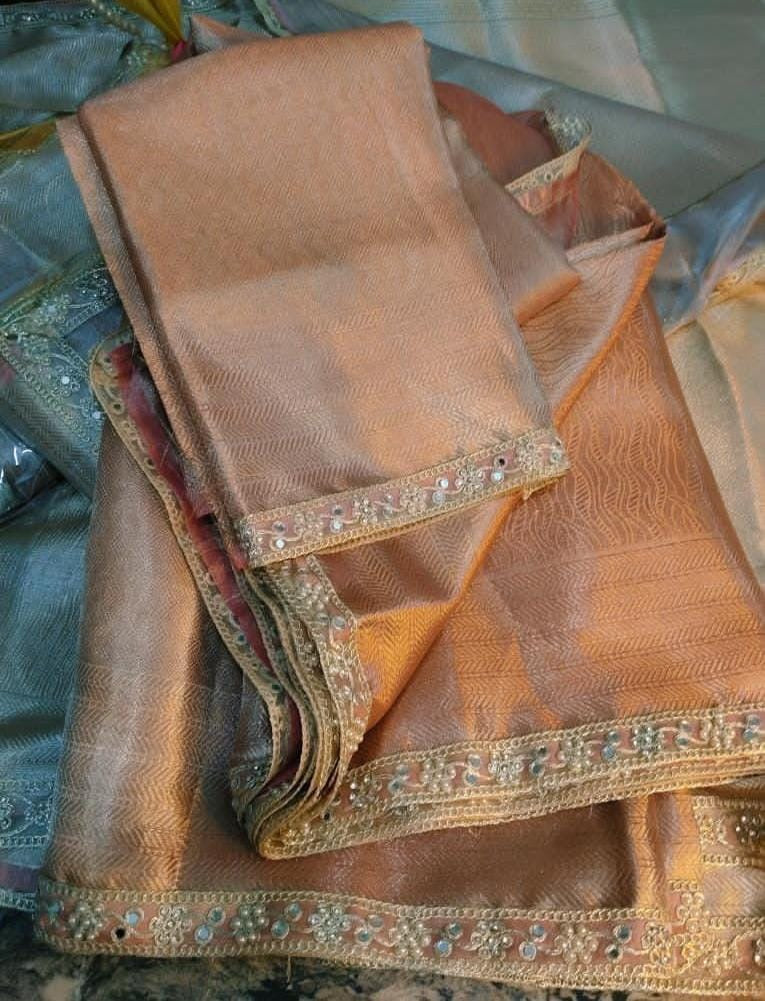 Banarasi soft  kanchipuram Tissue silk saree