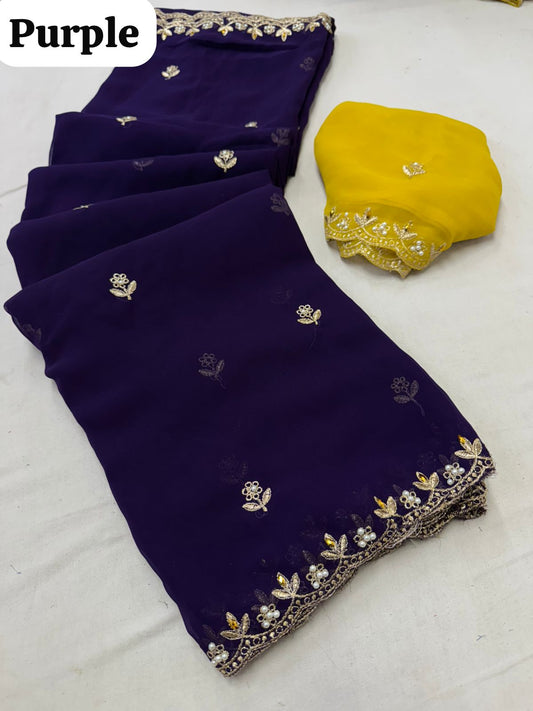Georgette saree