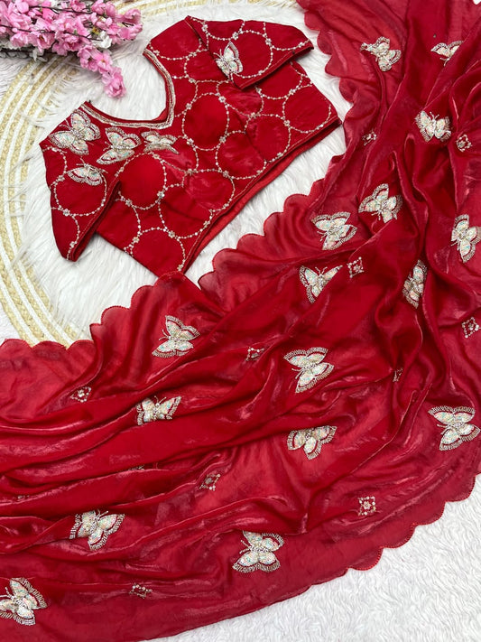 Fendi Satin Saree