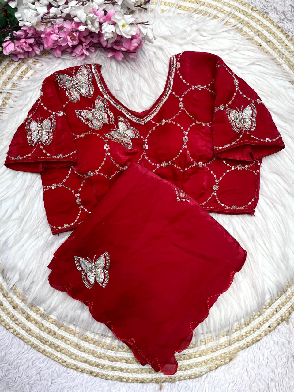 Fendi Satin Saree