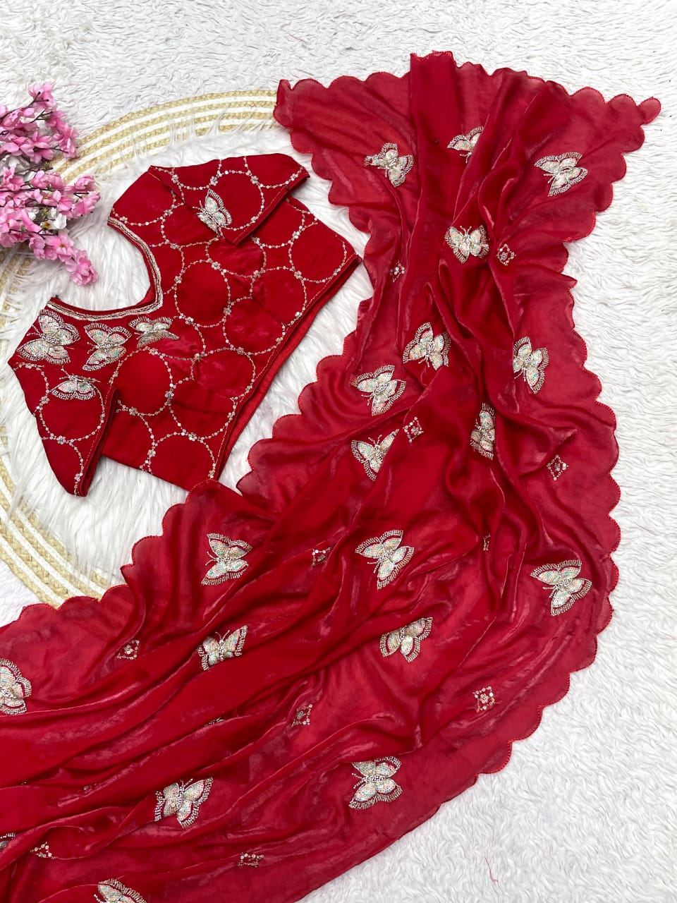 Fendi Satin Saree