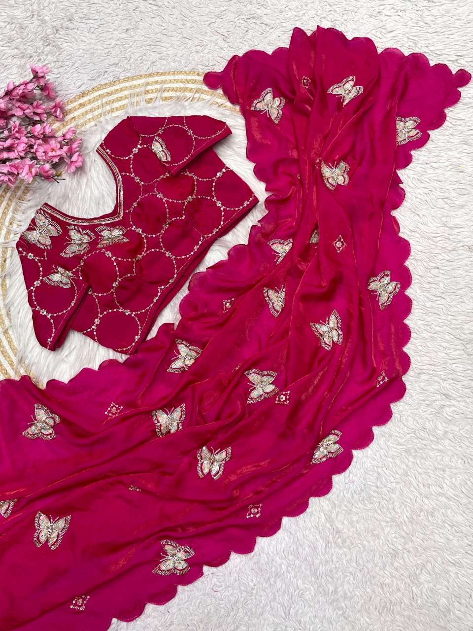 Fendi Satin Saree