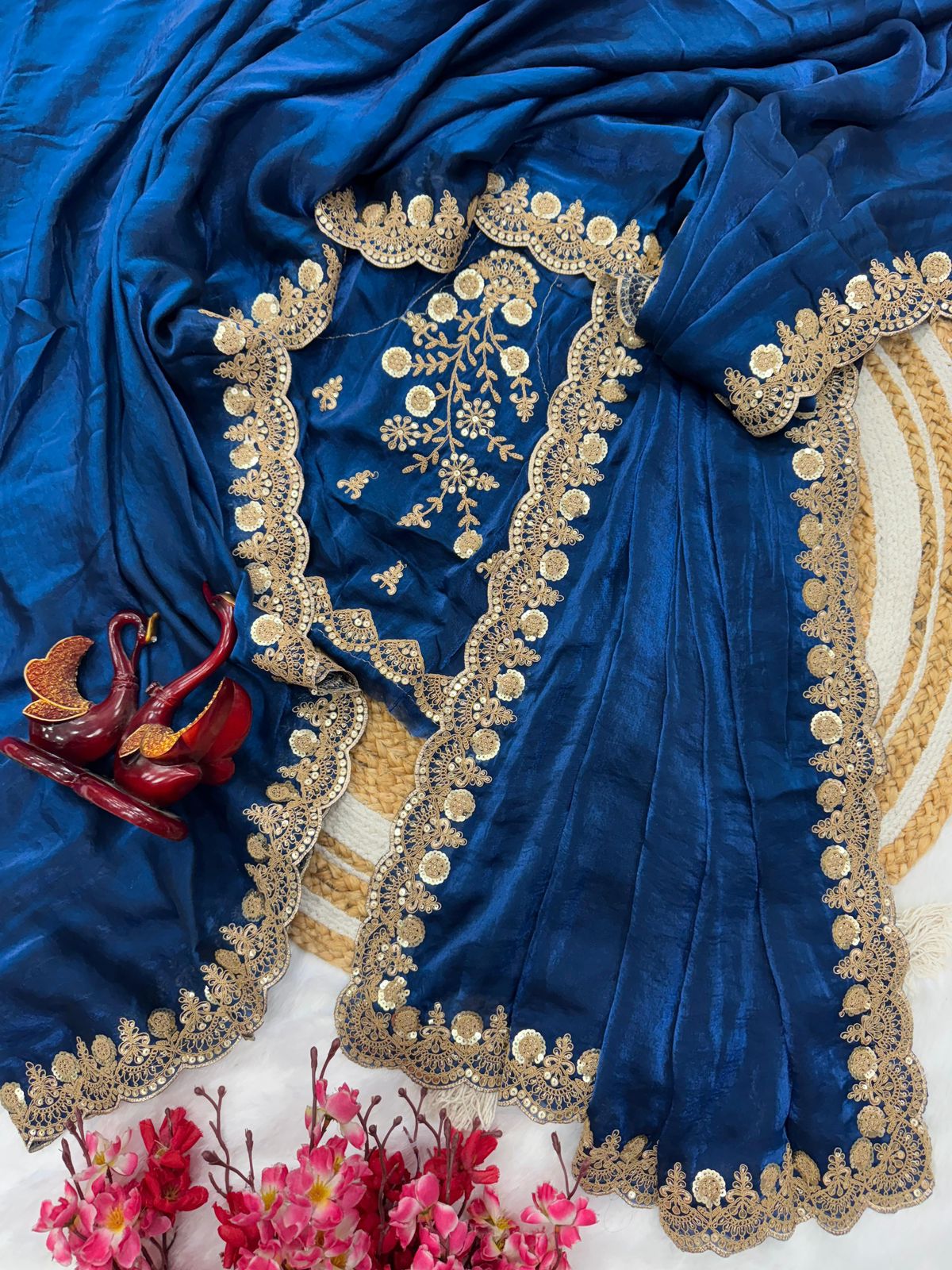 Heavy space Silk  Saree