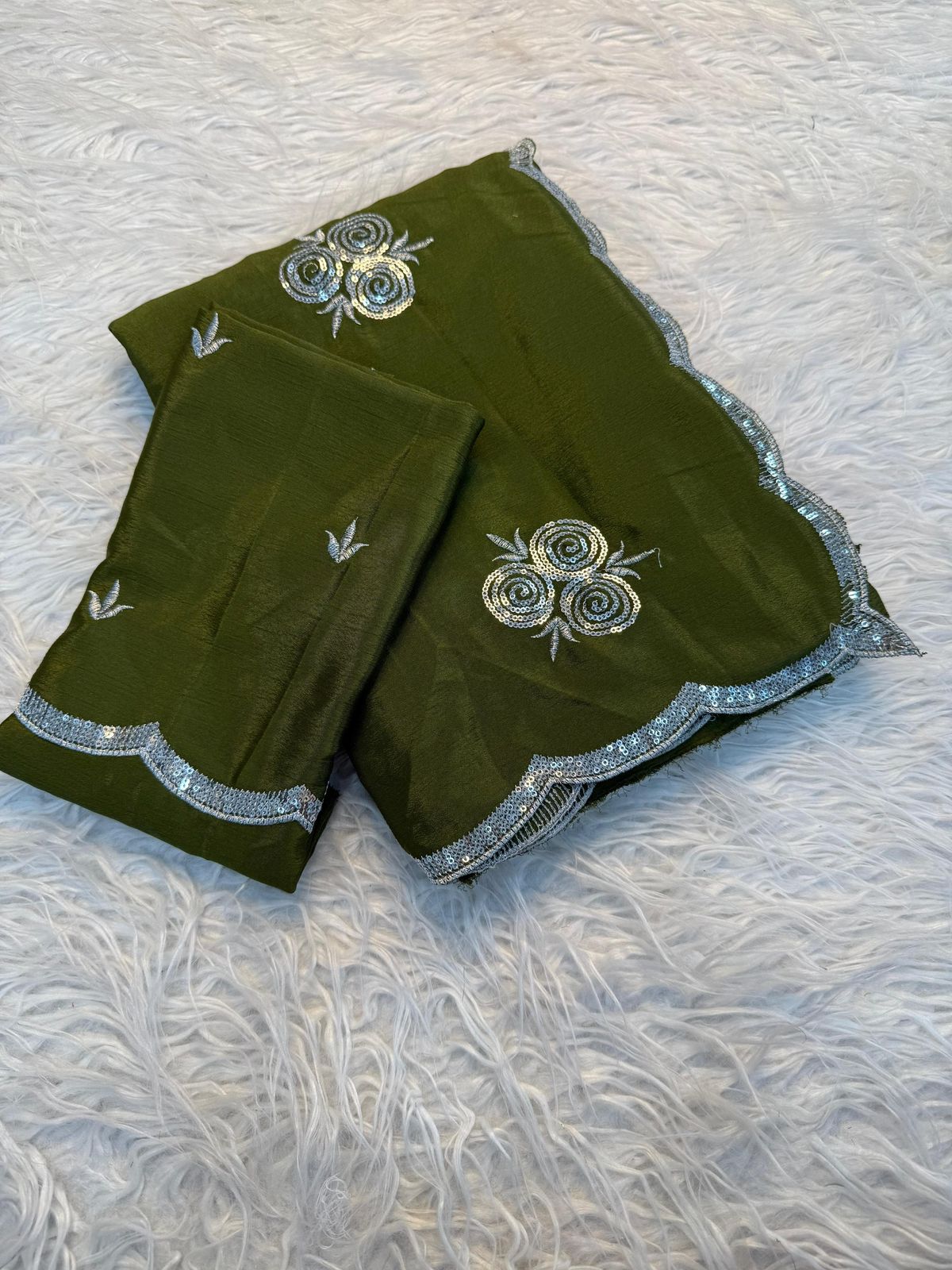 Pure Chinnon Saree