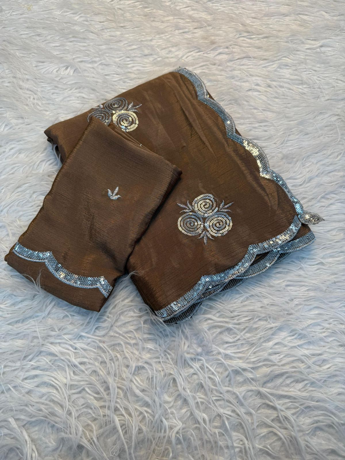 Pure Chinnon Saree