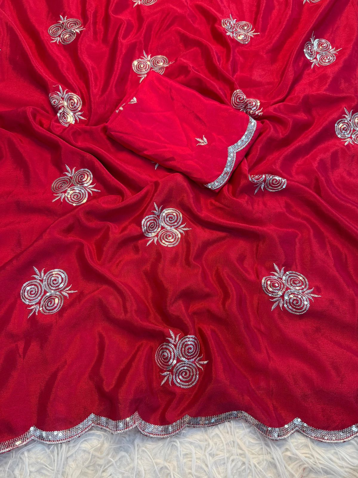 Pure Chinnon Saree
