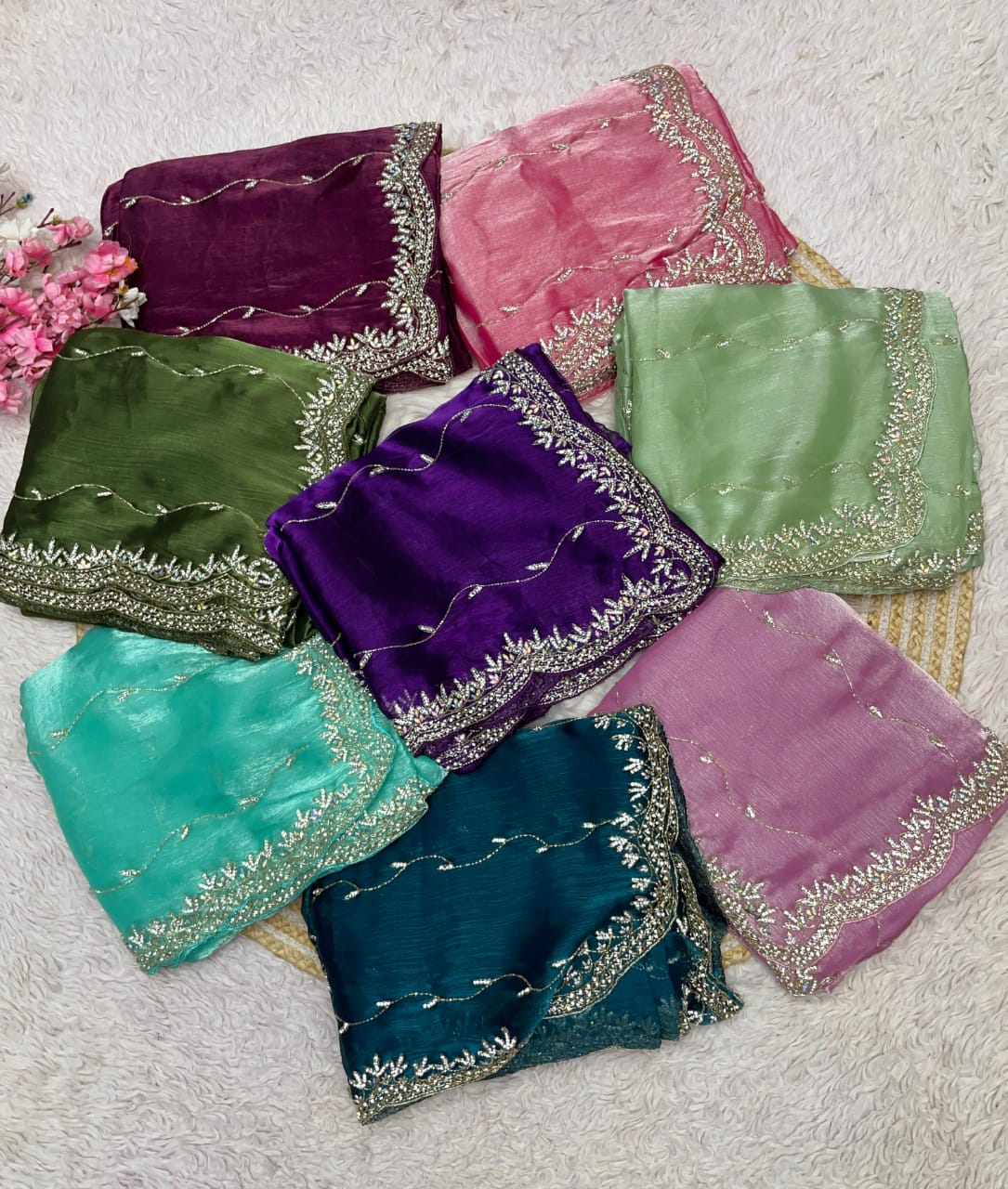 Pure Zimmy Choo Silk Saree