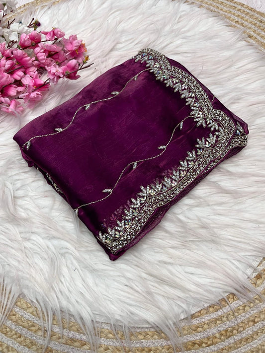 Pure Zimmy Choo Silk Saree