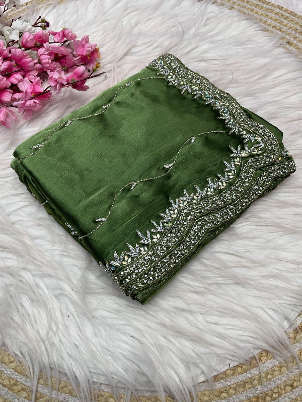 Pure Zimmy Choo Silk Saree
