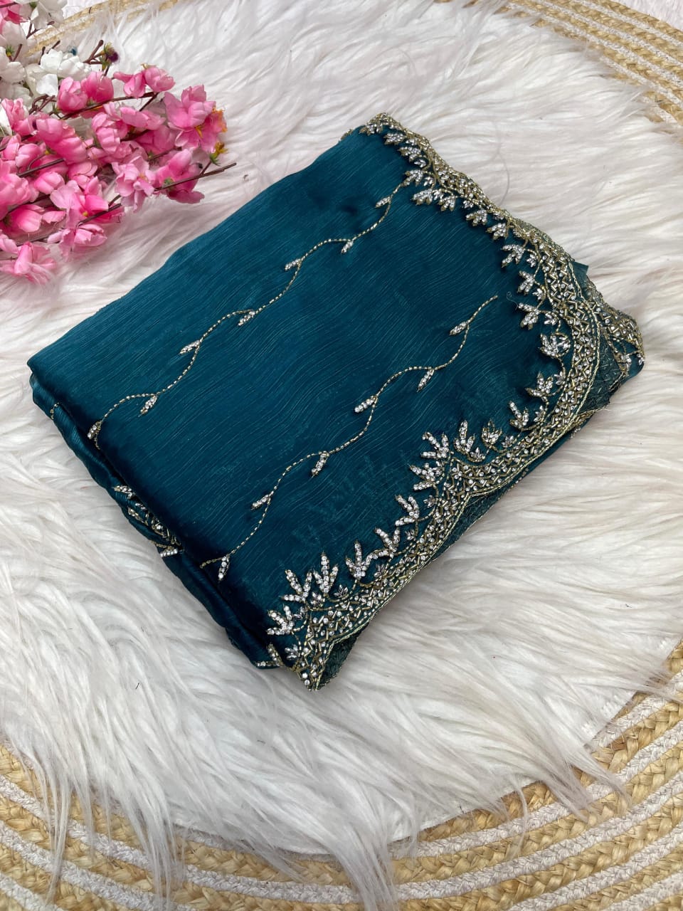 Pure Zimmy Choo Silk Saree