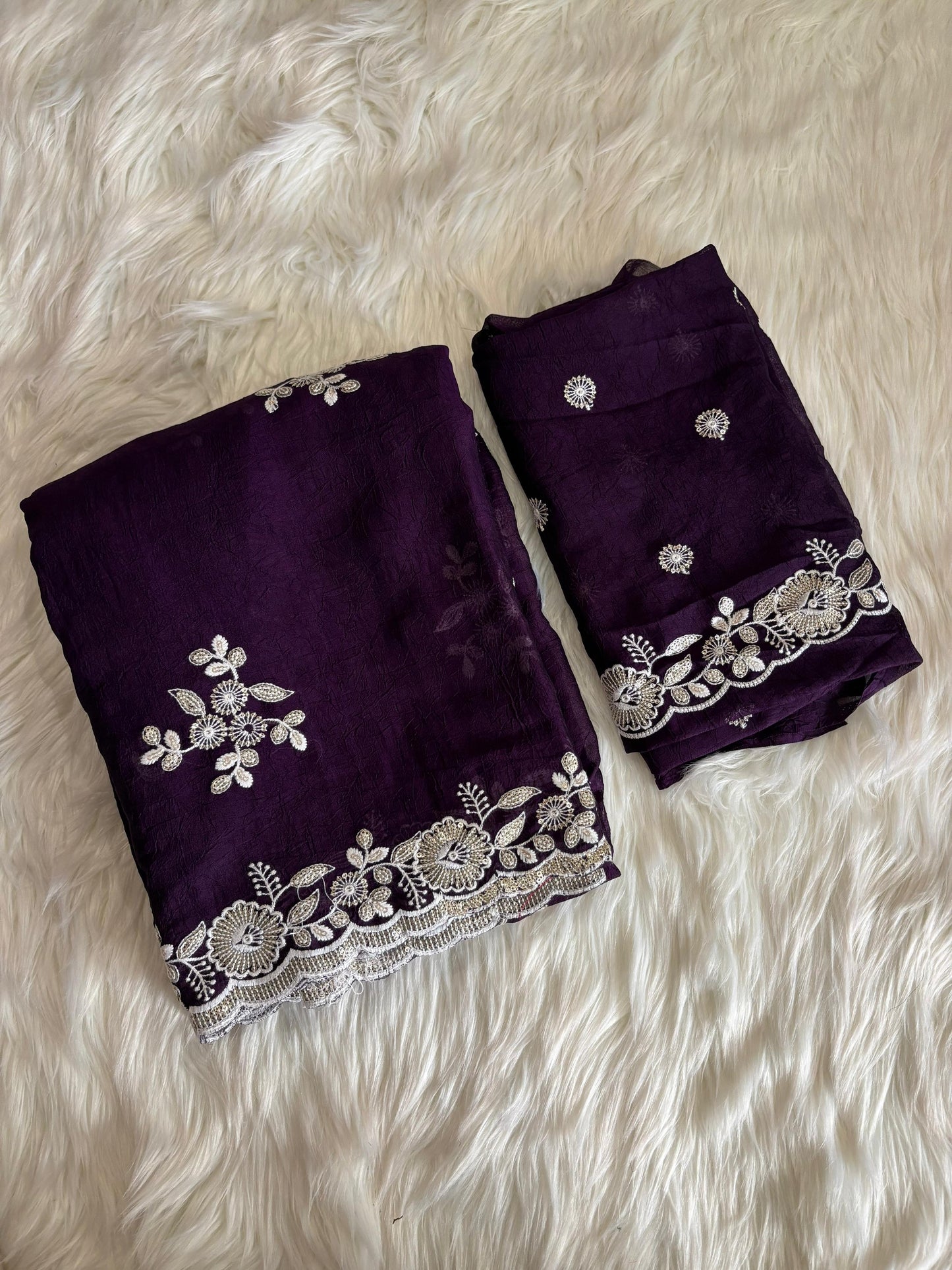 Crush Silk Saree