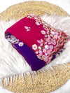 Pure Georgette Crushed Fabric Saree