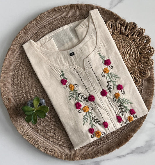 Pure khadi tunic Saree