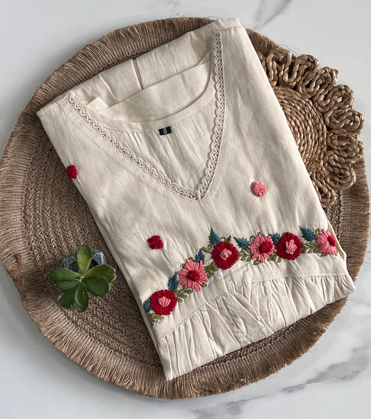 Pure khadi tunic Saree