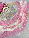 Pure soft fendi sattin padding saree.