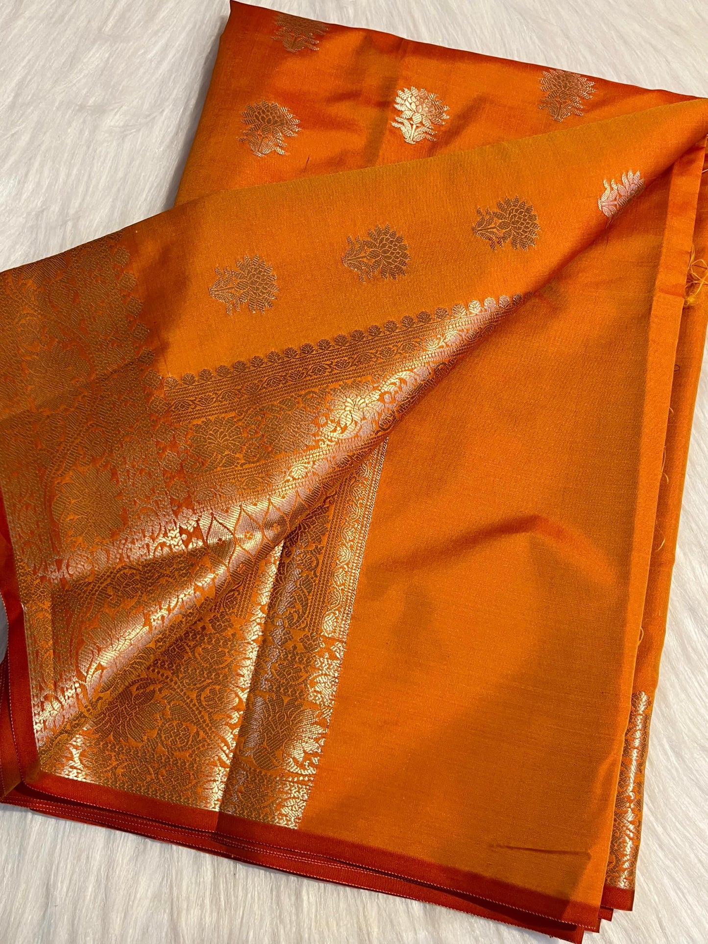 SEMI BANARASI KATAN SILK SAREE