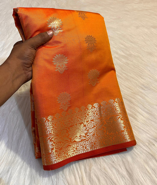 SEMI BANARASI KATAN SILK SAREE