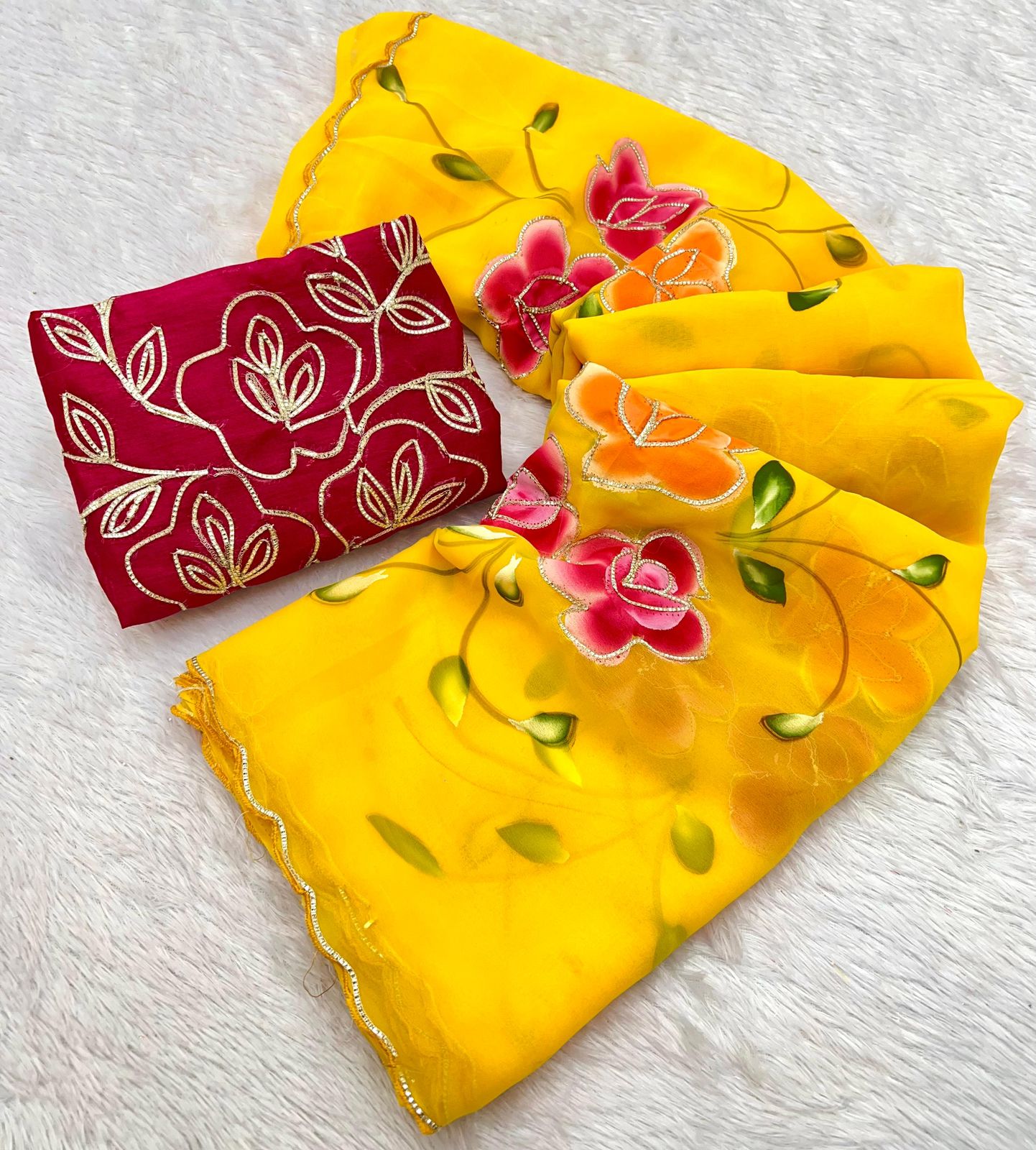 Soft Georgette Fabric Saree