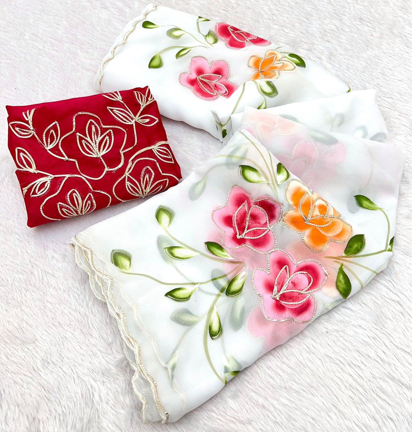 Soft Georgette Fabric Saree