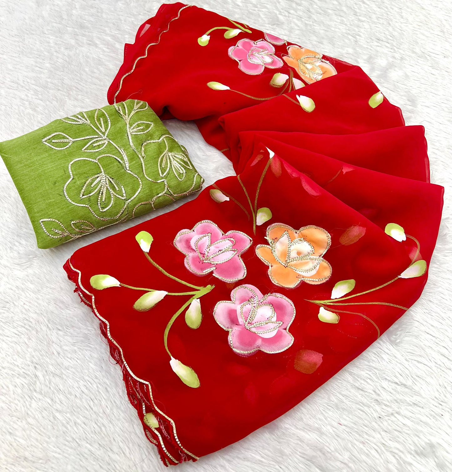 Soft Georgette Fabric Saree