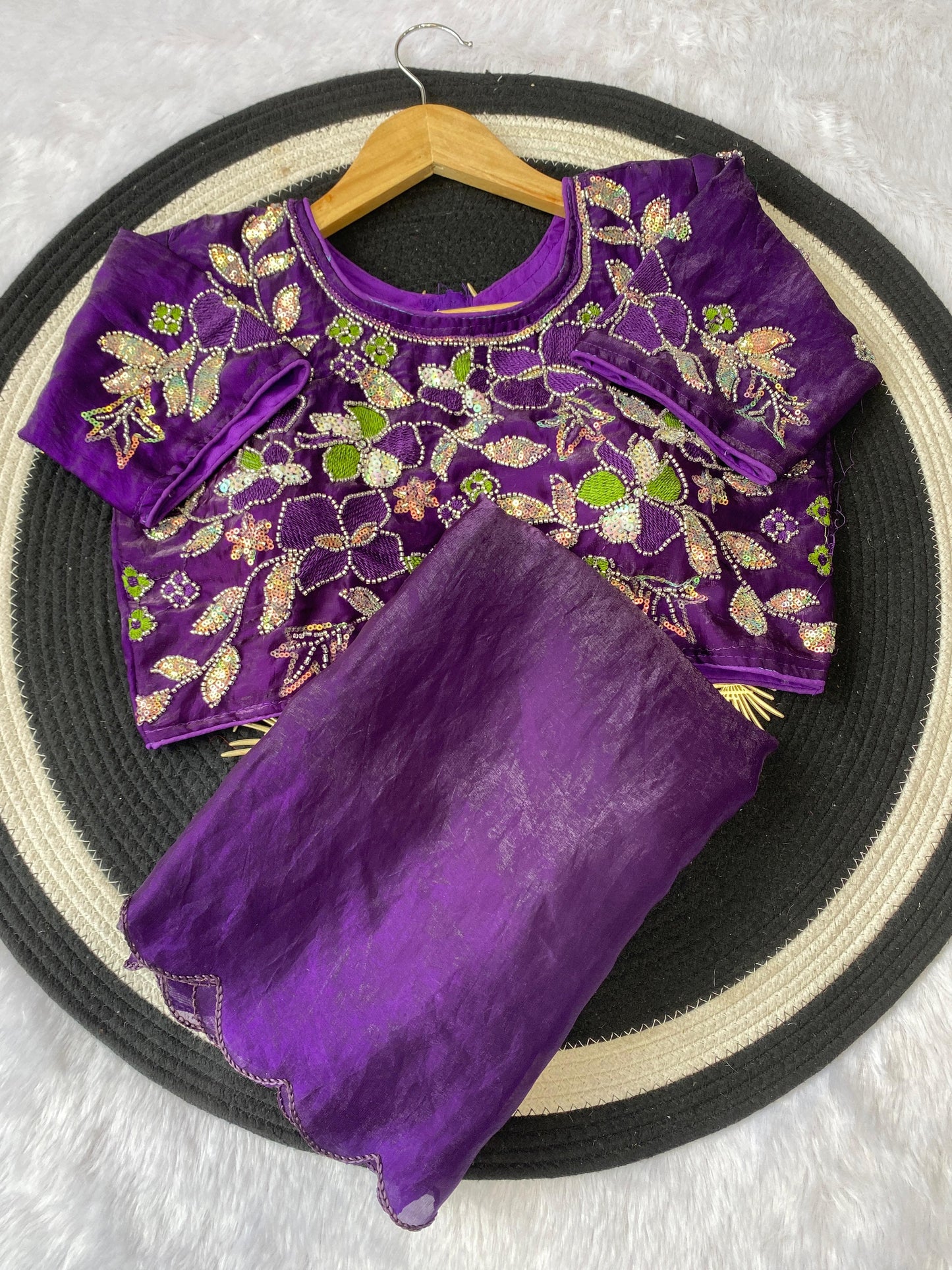 Beautiful soft space silk Saree