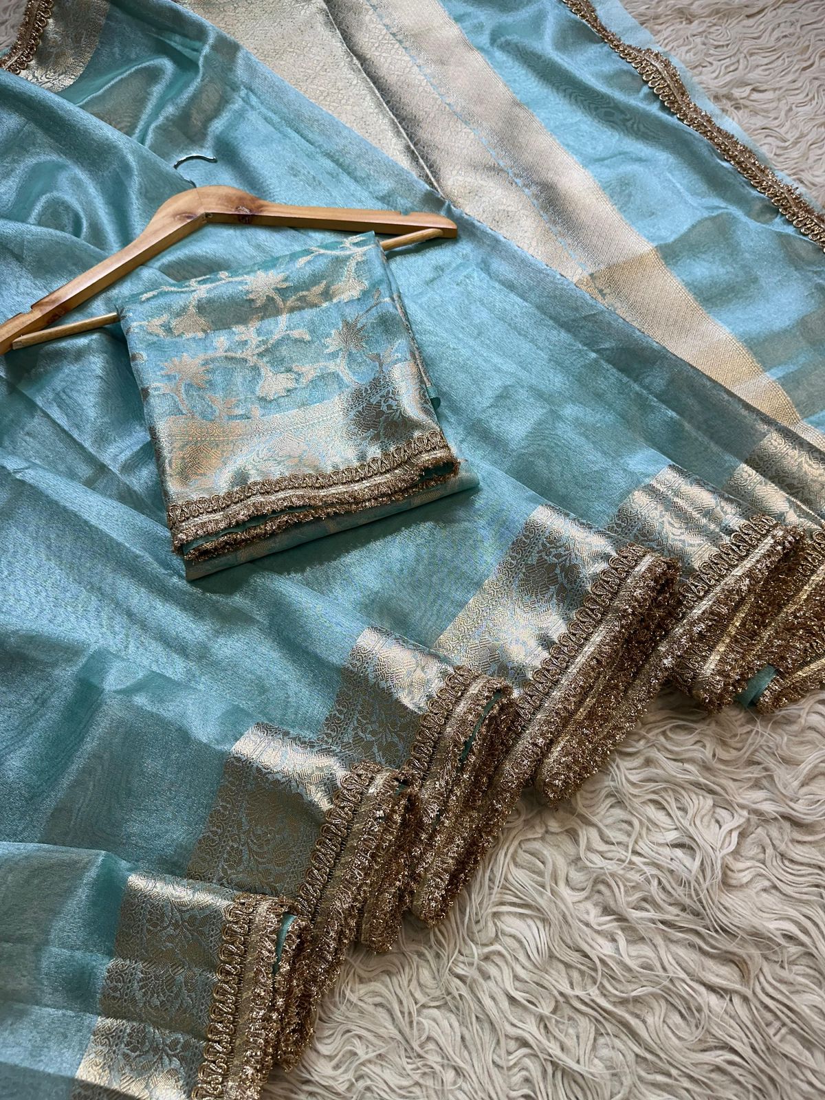 Premium tissue maharani saree