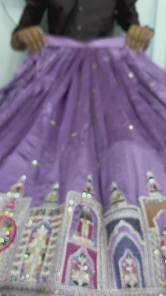 Lavender lehenga