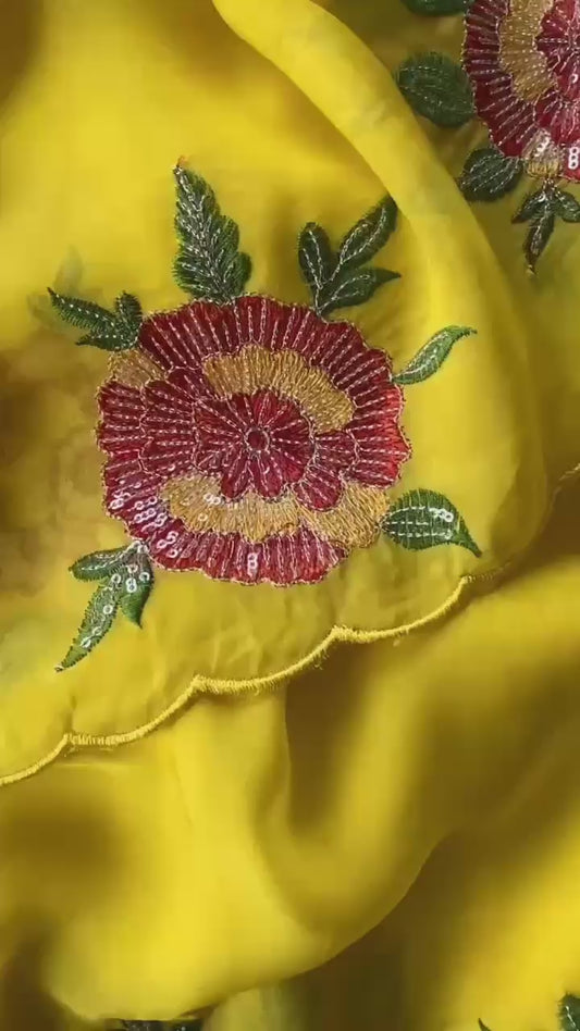 Pure organza sarees